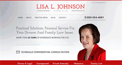 Desktop Screenshot of ljohnsonfamilylaw.com
